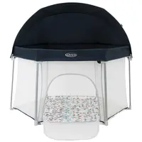 Tarc de joaca Graco EverGo Rubix, Culoare: Albastru, Dimensiuni: 140x70  - ExclusivMAG.ro