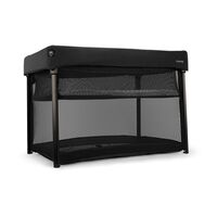 Nuna - Patut pliant Paal, Caviar, Culoare: Negru, Dimensiuni: 105x70  - ExclusivMAG.ro