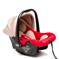 Cos Auto Juju Baby Boo i-Size, Bej-Bordo, Culoare: Crem, Grupa: 0-13kg (0 luni - 12 luni)  - ExclusivMAG.ro