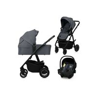 Carucior 3 in 1, Lionelo, Amber Plus, Pana la 22 kg, Gri, Culoare: Gri, Model: 3 in 1  - ExclusivMAG.ro