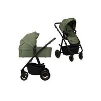 Carucior 2 in 1, Lionelo, Amber Plus, Pana la 22 kg, Verde, Culoare: Verde, Model: 2 in 1  - ExclusivMAG.ro