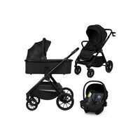 Carucior 3 in 1, Lionelo, Layla, Pana la 22 kg, Negru, Culoare: Negru, Model: 3 in 1  - ExclusivMAG.ro