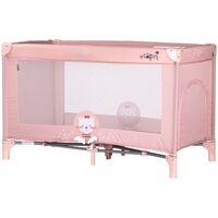 Patut pliabil Chipolino Capri Cat pink, Culoare: Roz, Dimensiuni: 120x60  - ExclusivMAG.ro