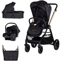 Carucior Chipolino Marbella 3 in 1 blackberry, Culoare: Negru, Model: 3 in 1  - ExclusivMAG.ro