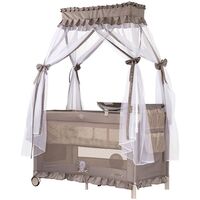 Patut pliabil Chipolino Palace Bear beige, Culoare: Bej, Dimensiuni: 140x70  - ExclusivMAG.ro