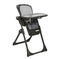 Joie - Scaun de masa Joie Mimzy Recline ABC Charcoal, nastere - 15 kg, Culoare: Negru  - ExclusivMAG.ro