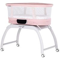 Patut cu leganare si cantar integrat Chipolino Sogno 2 in 1 pink, Culoare: Roz, Dimensiuni: 95x65  - ExclusivMAG.ro