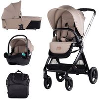 Carucior Chipolino Elite 3 in 1 tiramisu, Culoare: Crem, Model: 3 in 1  - ExclusivMAG.ro