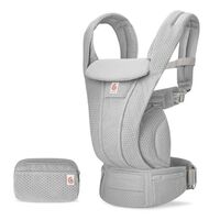 Marsupiu Omni Deluxe Mesh Pearl Grey Ergobaby, Culoare: Gri deschis  - ExclusivMAG.ro