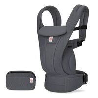 Marsupiu Omni Deluxe Mesh Graphite Grey Ergobaby, Culoare: Gri  - ExclusivMAG.ro