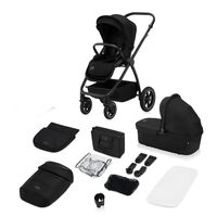 Carucior 2 in 1, Lionelo, Meril, Pana la 22 kg, Negru, Culoare: Negru, Model: 2 in 1  - ExclusivMAG.ro
