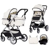 Carucior Chipolino Vista 3 in 1 biscotta, Culoare: Bej, Model: 3 in 1  - ExclusivMAG.ro