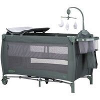 Patut pliabil Chipolino Bella basil, Culoare: Verde, Dimensiuni: 120x60  - ExclusivMAG.ro