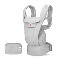 Marsupiu Ergobaby Omni Deluxe Cotton Pearl Grey, Culoare: Gri deschis  - ExclusivMAG.ro