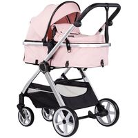 Carucior Chipolino Vista 2 in 1 pink marshmallow, Culoare: Roz, Model: 2 in 1  - ExclusivMAG.ro