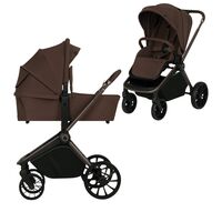 Carucior 2 in 1, Lionelo, Mika Plus, Pana la 22 kg, Mocha Mousse, Culoare: Multicolor, Model: 2 in 1  - ExclusivMAG.ro