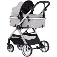 Carucior Chipolino Vista 2 in 1 cloud grey, Culoare: Gri deschis, Model: 2 in 1  - ExclusivMAG.ro