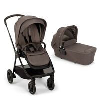 Nuna - Set carucior compact TRIV next 2 in 1 Chestnut, Culoare: Crem, Model: 2 in 1  - ExclusivMAG.ro