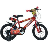Bicicleta copii Dino Bikes 16" Cars, Culoare: Rosu/Negru, Dimensiuni: 16 inch  - ExclusivMAG.ro