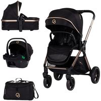 Carucior Chipolino Euphoria 3 in 1 noir, Culoare: Negru, Model: 3 in 1  - ExclusivMAG.ro