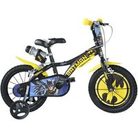 Bicicleta copii Dino Bikes 14" Batman, Culoare: Negru/Galben, Dimensiuni: 14 inch  - ExclusivMAG.ro