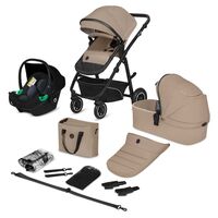 Carucior 3 in 1, Lionelo, Bianka, Pana la 22 kg, 0 luni+, Bej, Culoare: Crem, Model: 3 in 1  - ExclusivMAG.ro