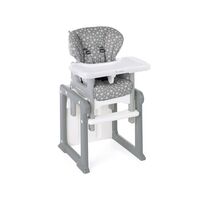 Scaun de masa, Jane, Activa Evo 2 in 1, Transformabil in birou cu scaun, Star, Culoare: Alb/Gri  - ExclusivMAG.ro