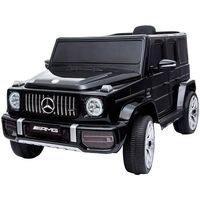 Masinuta electrica Chipolino SUV Mercedes AMG G63 cu scaun din piele si roti EVA black, Culoare: Negru, Capacitate acumulator: 12V  - ExclusivMAG.ro
