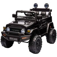 Masinuta electrica Chipolino Toyota FJ Cruiser cu roti EVA black, Culoare: Negru, Capacitate acumulator: 12V  - ExclusivMAG.ro