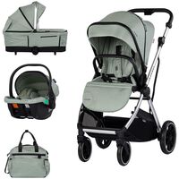 Carucior Chipolino Aurora 3 in 1 matcha, Culoare: Turcoaz, Model: 3 in 1  - ExclusivMAG.ro