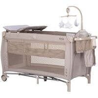 Patut pliabil Chipolino Bella latte, Culoare: Crem, Dimensiuni: 120x60  - ExclusivMAG.ro