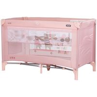 Patut pliabil Chipolino Ariel powder pink, Culoare: Roz, Dimensiuni: 120x60  - ExclusivMAG.ro