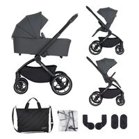 Carucior 2 in 1 Petite&Mars Scout, Pana la 22 kg, 0 luni+, Gri, Culoare: Gri, Model: 2 in 1  - ExclusivMAG.ro
