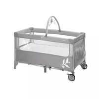Patut pliant Jane Duo Level, Cu doua nivele - Mist, Culoare: Gri deschis, Dimensiuni: 120x60  - ExclusivMAG.ro