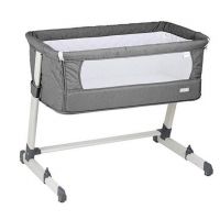 BabyGo – Patut co-sleeper 2 in 1 Together Grey, Culoare: Gri, Dimensiuni: 95x65  - ExclusivMAG.ro