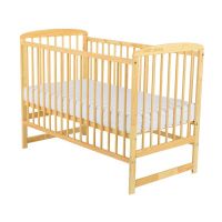 BabyNeeds - Patut din lemn Ola 120x60 cm, Natur  - ExclusivMAG.ro