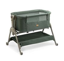 Patut co-sleeper ONINO HOLD.me, Sleepy Forest, Culoare: Verde inchis, Dimensiuni: 80x50  - ExclusivMAG.ro