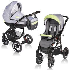 Carucior Crooner 2 in 1 Green/Gray - Vessanti, Culoare: Verde