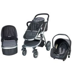 Carucior 3 in 1 Veneto gri Kidscare, Culoare: Gri