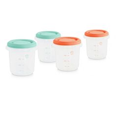 Set 4 Recipiente Ermetice 250 ml Mediteranean Miniland Baby