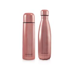 Termos lichide myBaby@me 500 ml Rose (set de 2 termosuri) Miniland Baby, Culoare: Roz, Cantitate: 500ml