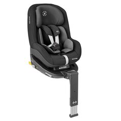 Pachet Pearl Pro2 Maxi Cosi cu baza Familyfix3 I-Size Authentic Black, Culoare: Negru, Grupa: 61-105cm (4luni - 4ani)
