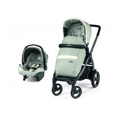 Carucior 2 in 1 Peg Perego, Book 51 S Titania, Luxe Pure, 0 - 22 kg, Culoare: Gri deschis