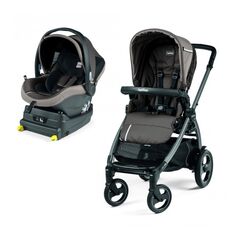 Carucior 2 in 1 Peg Perego, Book 51 S Titania i-Size (baza i-size inclusa), Class Grey, 0 - 22 kg, Culoare: Gri