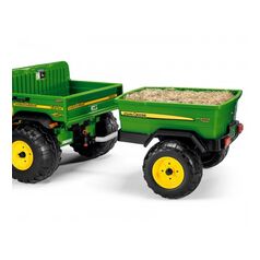 Remorca Peg Perego John Deere Adventure, 3 ani+, Negru / Verde / Galben