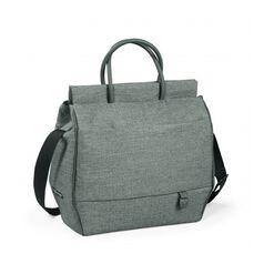 Geanta carucior Peg Perego City Grey, Gri / Alb, Culoare: Gri