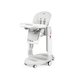 Scaun de masa 3 in 1 Peg Perego Tatamia Follow Me, 0-15 Kg, Latte, Alb, Culoare: Alb