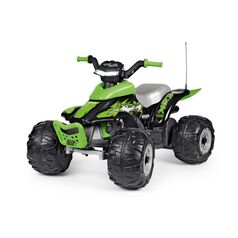 ATV Peg Perego Corral T-Rex, 330W, 12V, 3 ani +, Verde/ Negru, Culoare: Verde, Capacitate acumulator: 12V