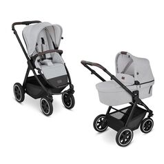 Carucior 2 in 1 Samba Mineral Fashion ABC Design, Culoare: Gri deschis