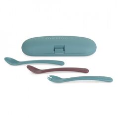 Set tacamuri ergonomice pentru copii Terra Ocean Miniland, Culoare: Turquoise